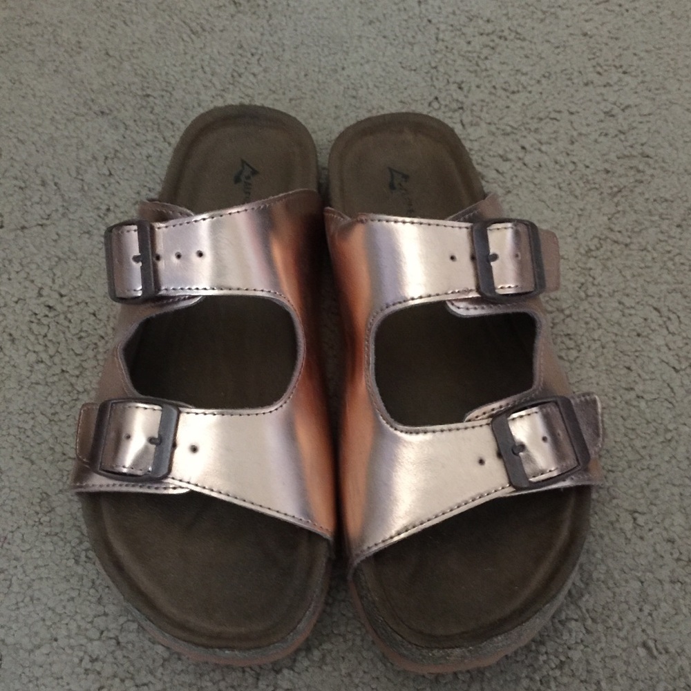 rose gold sandals
